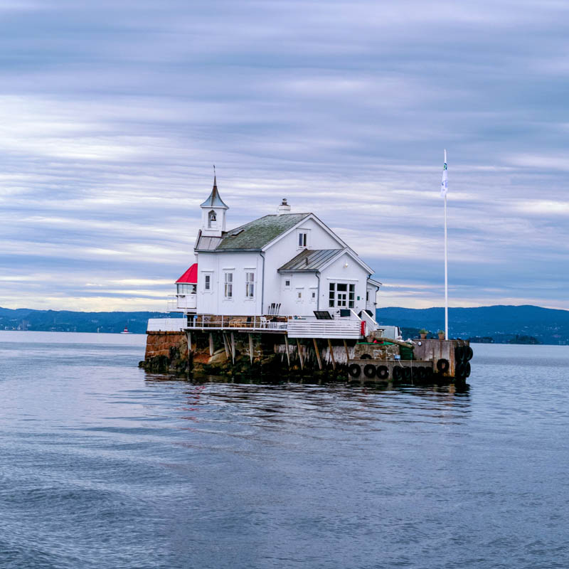 Oslo - kościół na wyspie